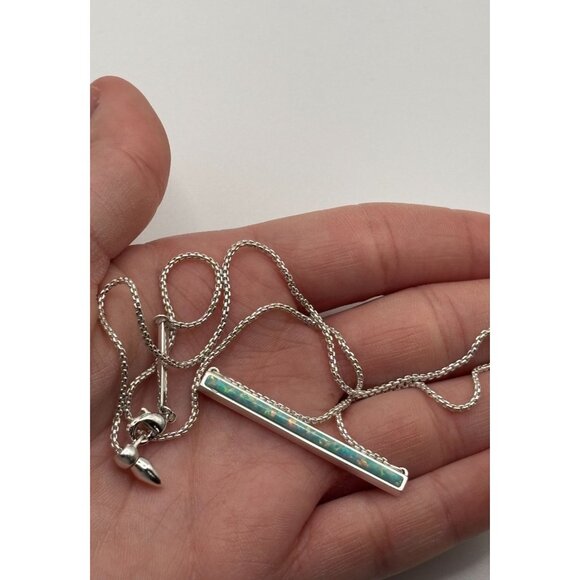 Kendra Scott Silver Bar Pendant Necklace - Picture 5 of 5